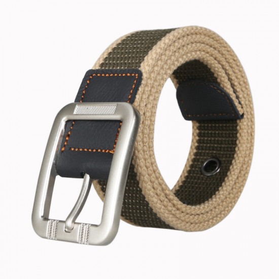 P8 125cm 3.8cm Unisex Casual Belts + Outdoor Sport Tactical Belt Pin Buckle Canvas Waist Belt For Women Man