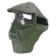 MK017 CS Steel Full Face Mask Ear Neck Protective Tactical Military Shooting Game Mask Outdoor Cycling Hunting