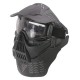 MK017 CS Steel Full Face Mask Ear Neck Protective Tactical Military Shooting Game Mask Outdoor Cycling Hunting