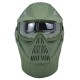 MK017 CS Steel Full Face Mask Ear Neck Protective Tactical Military Shooting Game Mask Outdoor Cycling Hunting