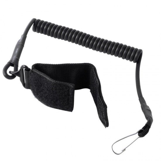 Outdoor Climbing Spring Sling Lanyard Tactical Belt Strap Hanging Buckle For Duty Camping Security