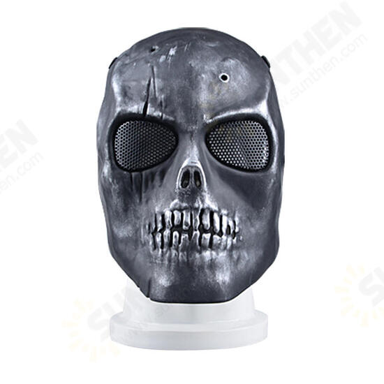 Outdoors CS Masks Dust-proof Anti-spit Protection Face Mask Full Face Guard War Game Airsoft Paintball Skull Masque