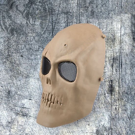 Outdoors CS Masks Dust-proof Anti-spit Protection Face Mask Full Face Guard War Game Airsoft Paintball Skull Masque