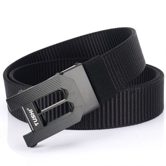 125x3.5cm Tactical Belt Nylon Webbing Heavy-Duty Quick-Release Metal Buckle Belt Fishing Hunting