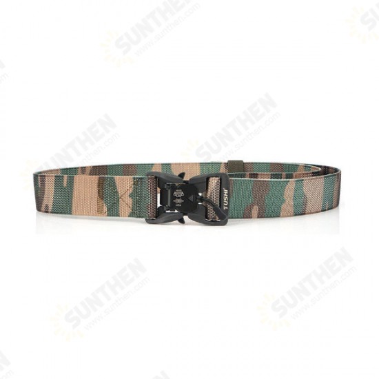 CM9S 125cm Magnetic Buckle Heavy Duty Tactical Belt Camouflage Quick Release Nylon Waist Belt