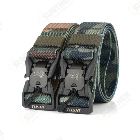 CM9S 125cm Magnetic Buckle Heavy Duty Tactical Belt Camouflage Quick Release Nylon Waist Belt