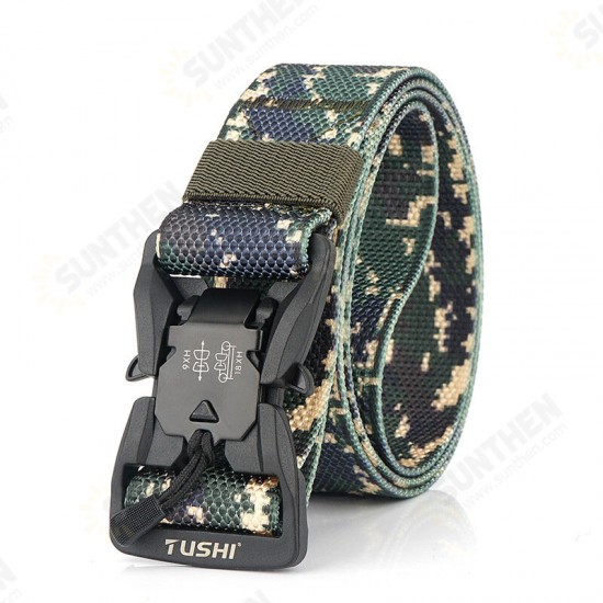 CM9S 125cm Magnetic Buckle Heavy Duty Tactical Belt Camouflage Quick Release Nylon Waist Belt