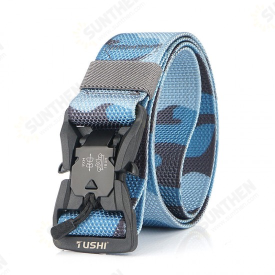 CM9S 125cm Magnetic Buckle Heavy Duty Tactical Belt Camouflage Quick Release Nylon Waist Belt