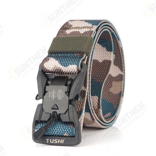 CM9S 125cm Magnetic Buckle Heavy Duty Tactical Belt Camouflage Quick Release Nylon Waist Belt