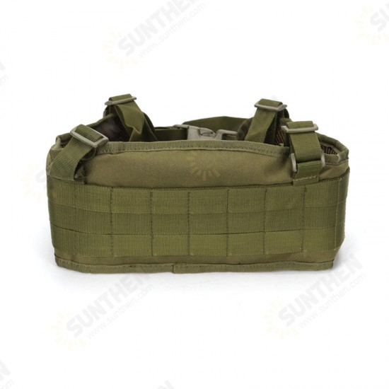 Tactical Molle Belt Combat Girdle Wear Proof H-shaped Adjustable Soft Padded Men Army Military Gear