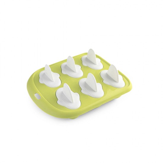 LS010102 Home Kitchen Ice Cube Tray Little Whale Shape Ice Mold 6 Hole Food Grade Pudding Mold