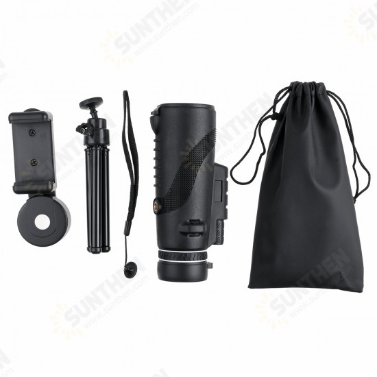 80X100 HD Monocular Telescope Phone Camera Zoom Starscope Hiking Tools With Tripod