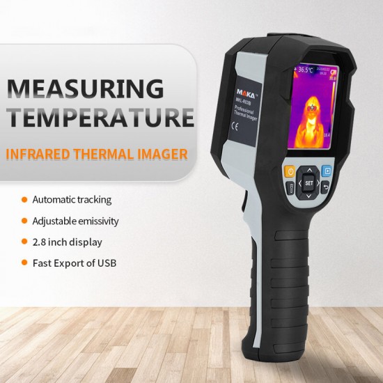 R03B 2.8inch Infrared Thermal Imaging Camera Automatic Temperature Measurement Digital Thermal Imager 30~45℃ 160x120 IR Image Resolution