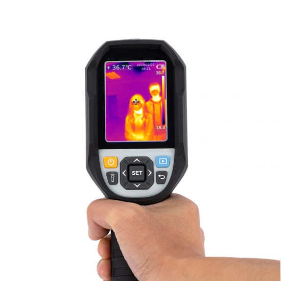 R03B 2.8inch Infrared Thermal Imaging Camera Automatic Temperature Measurement Digital Thermal Imager 30~45℃ 160x120 IR Image Resolution