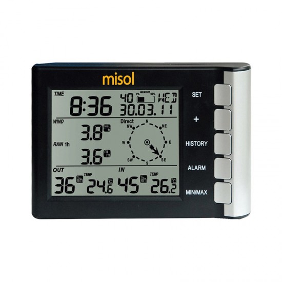 WH5300 Professional Weather Station Wind Speed Wind Direction Temperature Humidity Rain 433Mhz