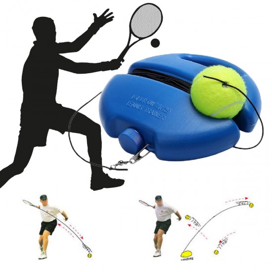 Single Tennis Trainer Retractable Rebound Tennis Training Tool Sport Practice Outdoor