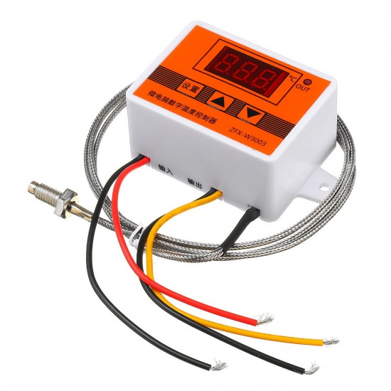 W3003 12V/24V/220V Microcomputer Digital Display Intelligent Temperature Controller Electronic For Burner Fuel Machine Controller