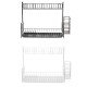 Dish Drainer Kitchen Drying Drain Shelf Sink Holder Cup Bowl Storage Home Basket Stand