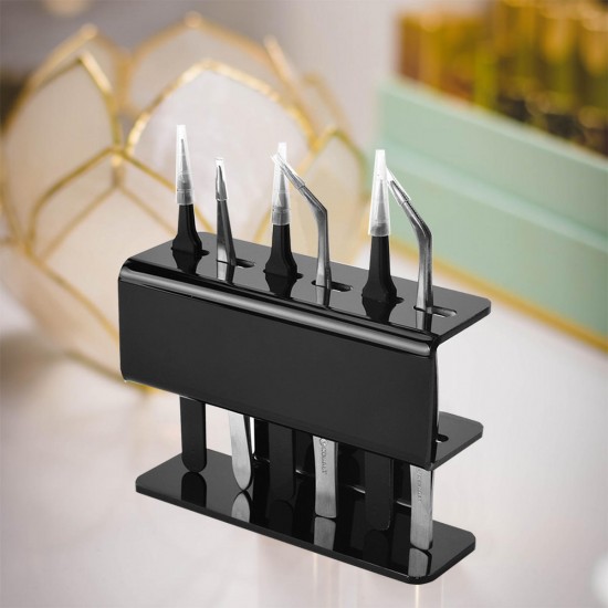 ECO 6 Holes Eyelash Extension Tweezers Stand Storage Baskets Holder Rack Makeup Tool