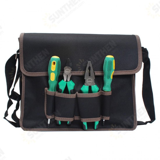 Electricians Storage Tool Bag Shoulder Bag With Adjustable Strap Hardware Pouch Tool Holder Storage Case