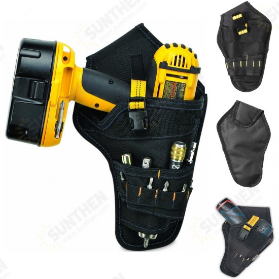 Heavy Duty Cordless Impact Drill Holster Tool Bag Belt Pouch Pocket Holder