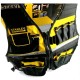 Multi-pocket Work Tool Vest with Black Yellow Reflective Safety Strip Adjustable Strap