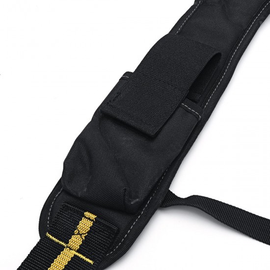 Padded Heavy Duty Work Tool Belt Braces Suspenders for Tool Pouch with 4 Loops