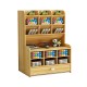 Pen Holder Wooden Pencil Storage Holder Study Home Office Case Rack Drawer