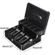 Portable Cash Box Deposit Slot Lockable Money Coins Petty Metal Case with 2 Keys