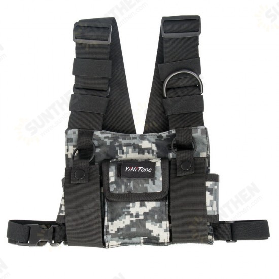 Walkie-talkie Tactical Chest Bag Military Field Outdoor Tactical Walkie Talkie Holster Storage Bag