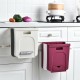 Wall Mounted Folding Waste Bin Kitchen Cabinet Door Hanging Trash Can Bin