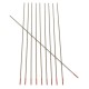 10Pcs WT20 1.0x175mm TIG Welding Tungsten Electrodes Red Tip Rods Set