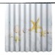 180x180cm Bath Waterproof Shell Starfish Beach Bathroom Shower Curtain