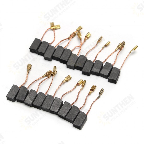 20Pcs Motor Carbon Brushes 13.6x7.8x6.1mm Carbon Brush for Dewalt 100mm Angle Grinder