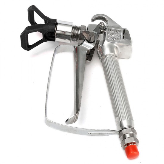 3600PSI Airless Paint Spraying Gun with Trade Tip High Pressure No Gas Sprayer Machine Kit Black Red