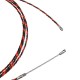 5-50m Electric Spiral Cable Push Puller Conduit Snake Cable Rodder Fish Tape Wire Guide