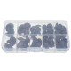 52pcs 12-20mm Black Plastic Safety Eyes for Teddy Bear Doll Animal Puppet Crafts