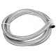 5FT AN4 AN6 AN8 AN10 Fuel Hose Oil Gas Line Pipe Stainless Steel Braided Silver