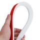 60/120/150/200cm Flexible Water-retaining Strip Bathroom Floor Partition Self-adhesive Mesa Silicone 360° Bending At Will Waterproof Strip -White