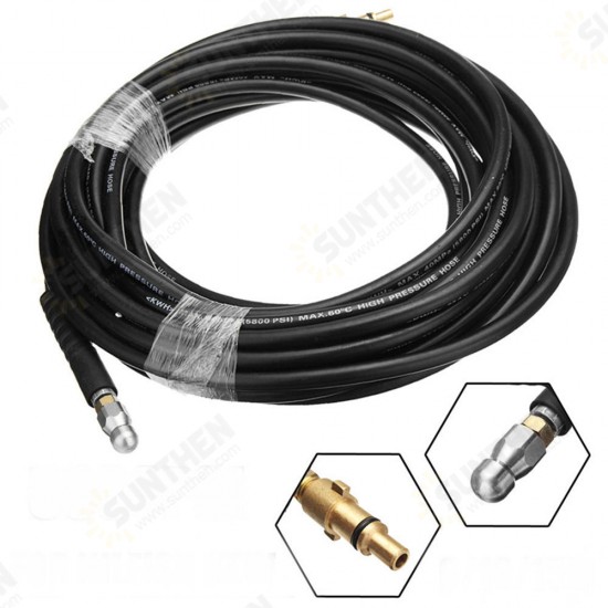 6/10/15M Pressure Washer Sewer Drain Cleaning Jetter Hose For NILFISK KEW 5800PSI