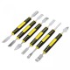 6pcs Metal Crowbars Set Small Metal Spudger Pry Opening Repair Tools Kit for Mobile Phone Metal Crowbars