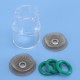 6pcs TIG Welding Torch Gas Lens Kit Glass Pyrex Cup For WP-9 & WP-17