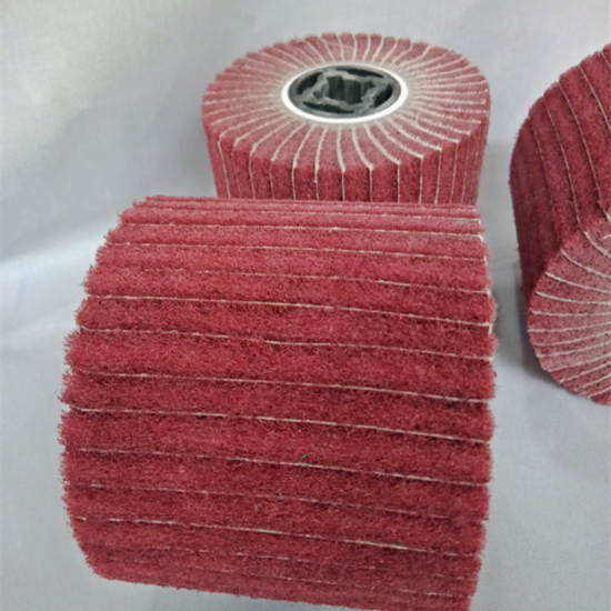 80 GRIT Fiber Nylon Stainless Steel Wire Drawing Polishing Wheel Special Abrasive Cloth Wheel For Wire Drawing Machine Flying Wing Wheel