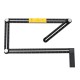 Aluminum Multifunction Four Square Folding Ruler Woodworking Scriber Position Hole Opener