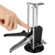 Black Metal Plastic Handle Single/Three Column Round Bottom Height Adjuster Manual Lifting Positioning Tool