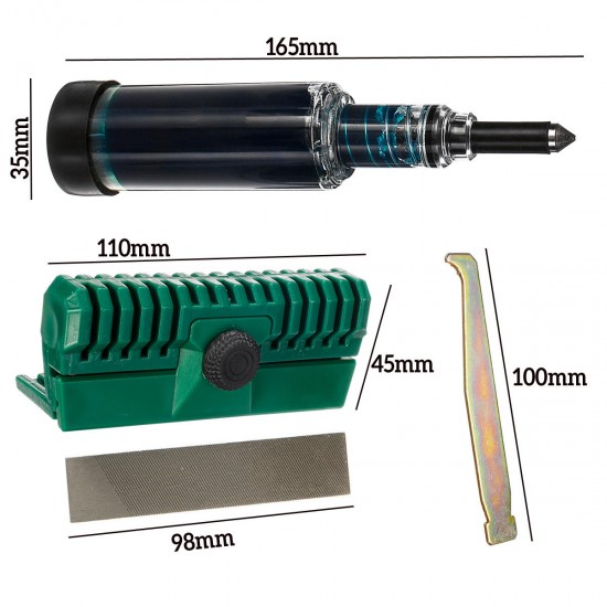 Chainsaw Track Guide G-un Bar Maintenance Kit Chain Saw Groove Rail Dresser Grease Cleaner