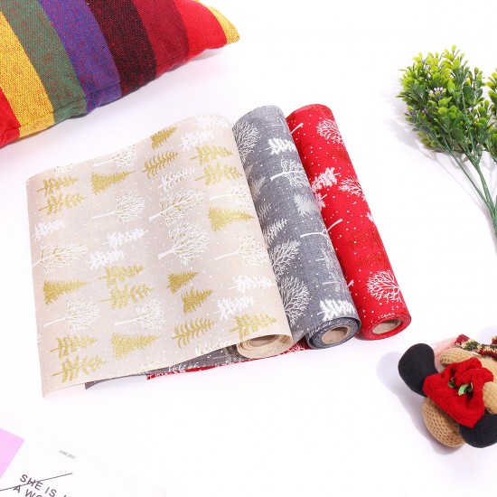 Christmas Tree Table Flag Tablecloths Polyester Fiber Table Decorations XMAS