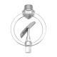 DN15 1/2 Inch Alloy Butterfly/Rain Shower Nozzle 360 Degree for Lawn Gardening Agricultural