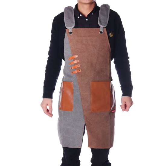 Denim Apron Korean Style Male Work Clothes Barber Cafe Shop Waiter Female Waist Custom Logo Work Apron