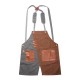 Denim Apron Korean Style Male Work Clothes Barber Cafe Shop Waiter Female Waist Custom Logo Work Apron